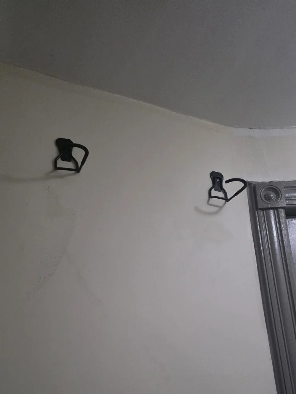 Black BIKE Wall Hooks - ONLY TWO